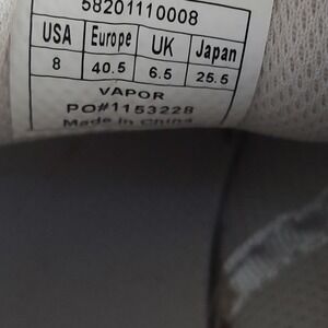 Brunswick Vapor Bowling Shoes Mens 8 White Black Athletic Lace Up 58201110008